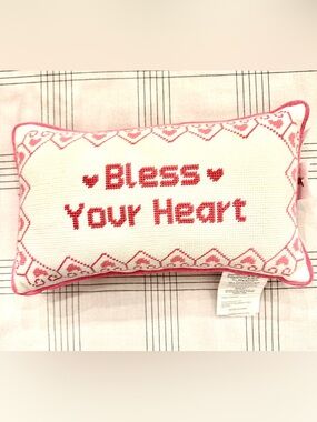 NWT Cupcakes and cashmere
“ bless your heart” pillow